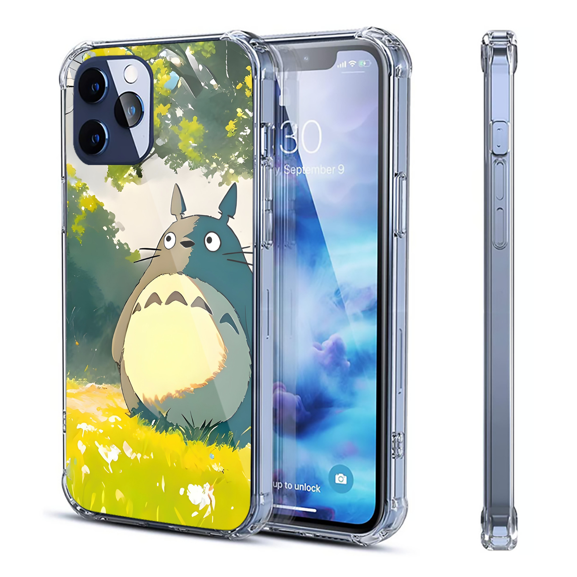 （画像用） となりのトトロ 草壁メイ 草壁サツキ My Neighbor Totoro Satsuki Kusakabe Mei Kusakabe 【iPhone 12シリーズ対応】透明スマホケース（クリアソフトケース）